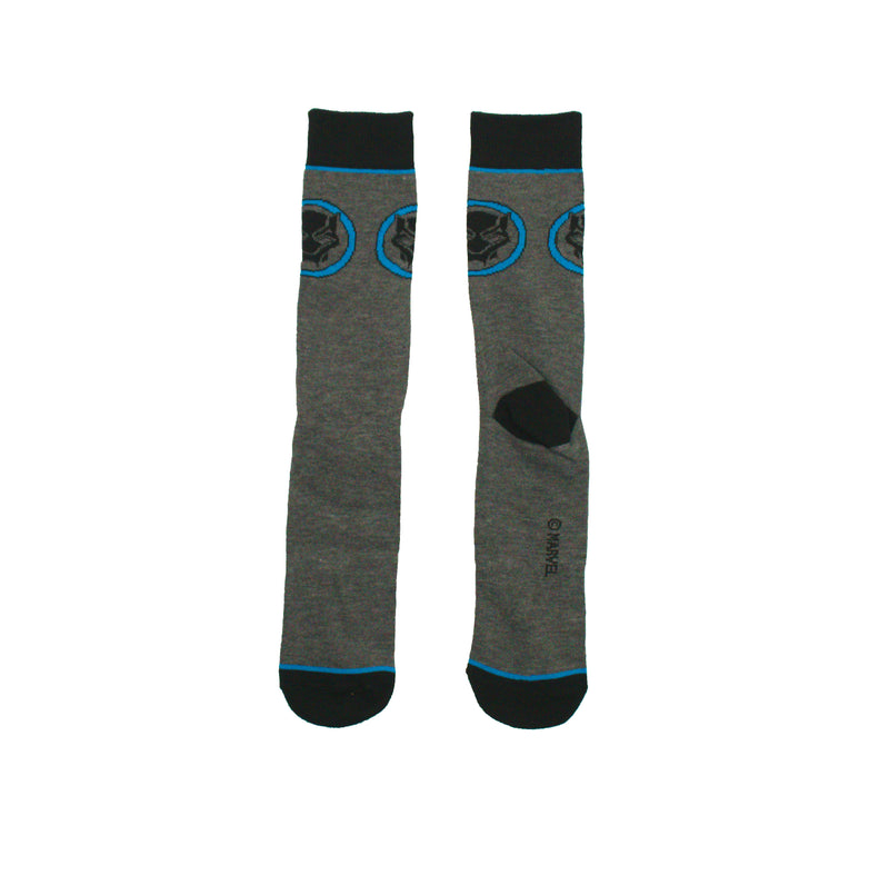 Marvel Black Panther Logo Grey Men's Crew sock