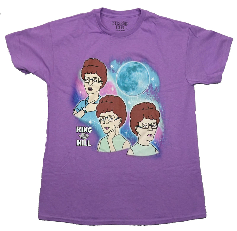 King of the Hill Mens T-Shirt - 3 Peggy Hill Under Moon - Inmyparentsbasement.com