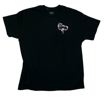 Beetlejuice  Mens T-Shirt - Lapel Logo Beetlejuice Say It 3 Times on Back