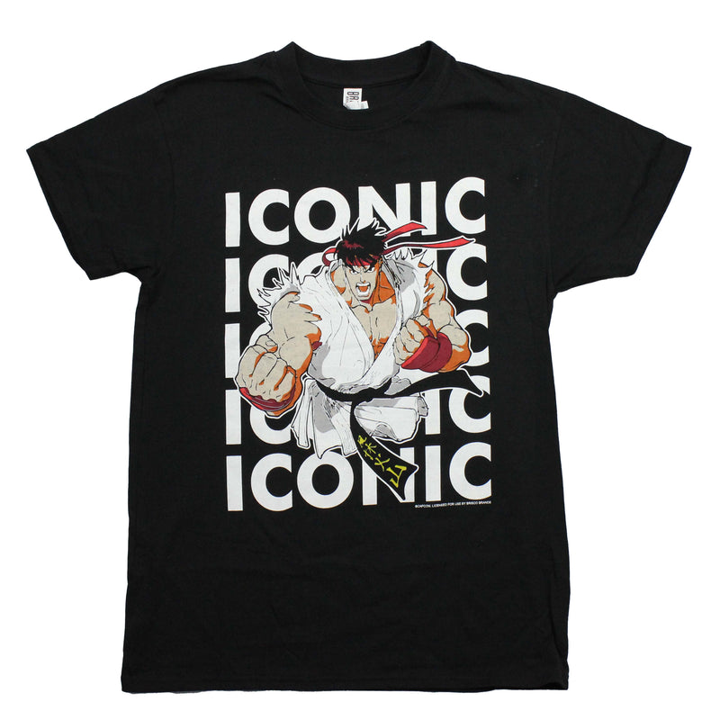 Street Fighter Mens T-Shirt - Repeat Iconic Name Behind Fighter - Inmyparentsbasement.com