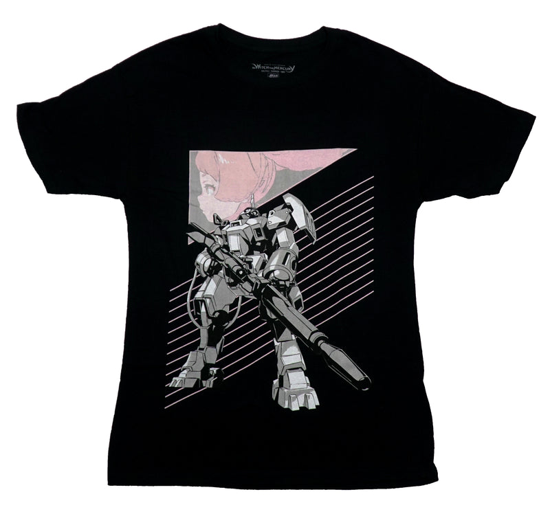 Mobile Suit Gundam Mens T-Shirt - The Witch from Mercury Trainer Back