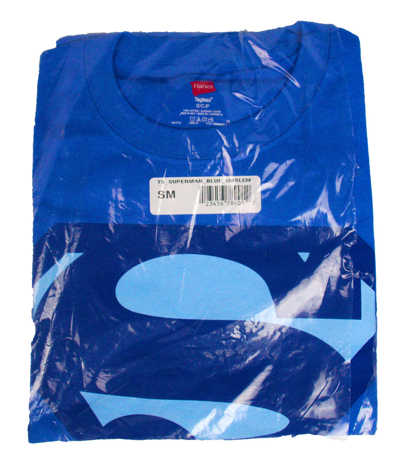 Graphitti Designs Superman Classic Blue Emblem DEADSTOCK VINTAGE T-SHIRT