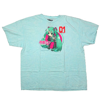 Hatsune Miku Mens T-Shirt - 01 Coming Out of Pink Portal