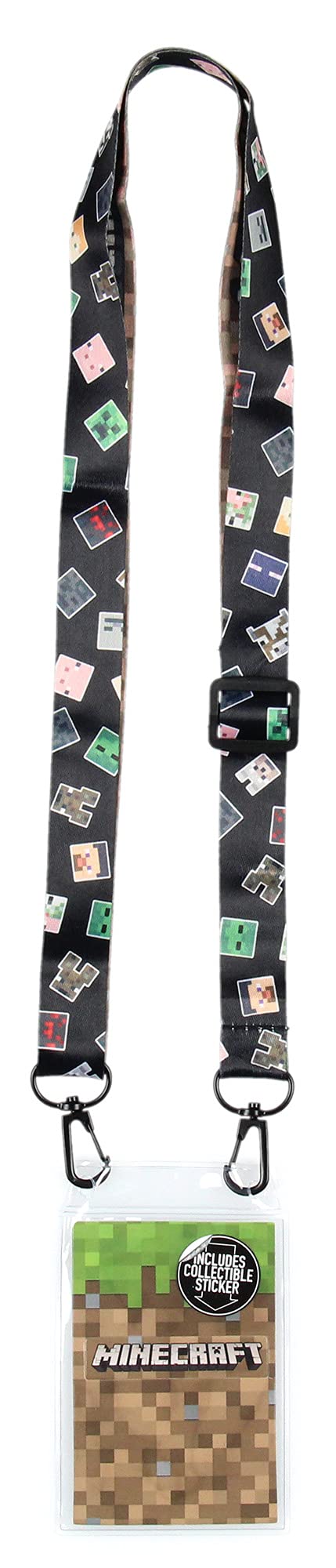 Minecraft Multi-Character ID Badge Holder Lanyard