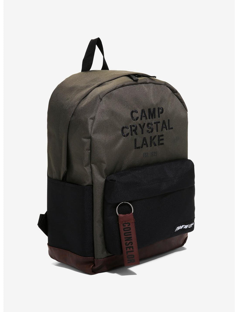 Friday The 13th Camp Crystal Lake Jason Voorhees Faux Leather Bottom Backpack
