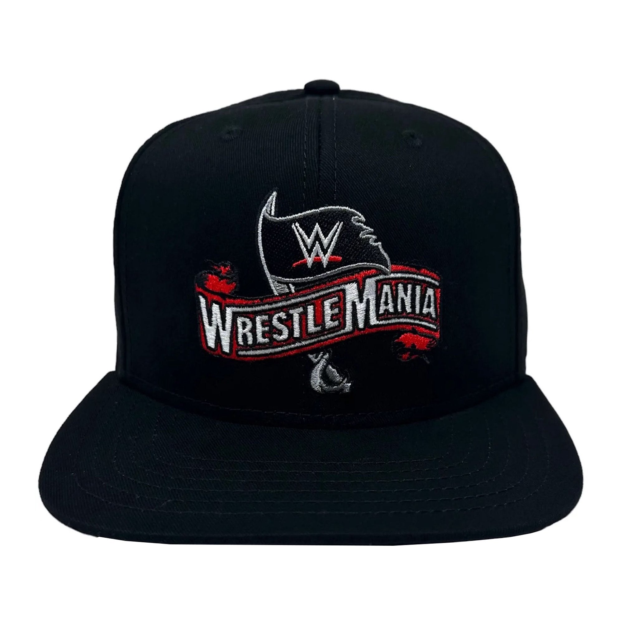 WWE Wrestlemania 36 Tampa Bay Snapback Hat, Black, One Size
