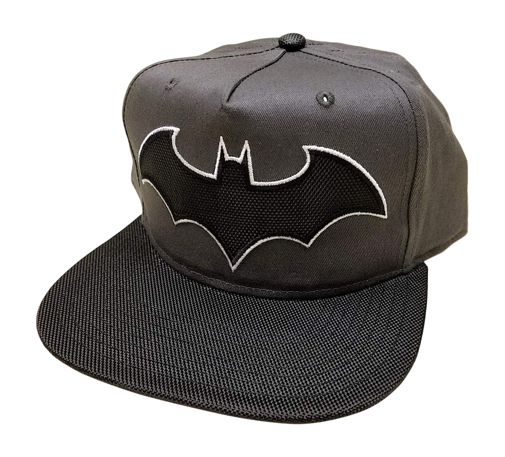 Batman Snapback Baseball Cap for Men - Black Grey