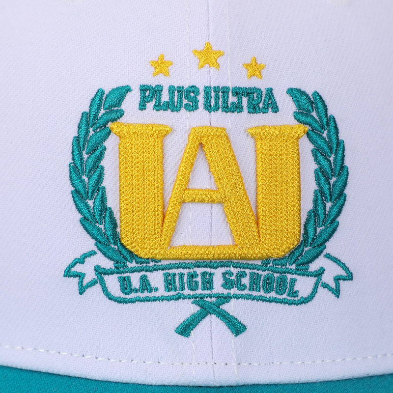 Bioworld My Hero Academia U.A. High School Logo Adult White Snapback Hat