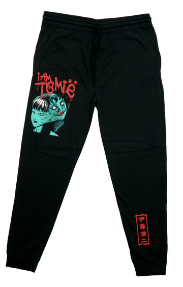 Junji Ito Mens Lounge Pants Sweatpants - I Am Tomie Torn Face Image