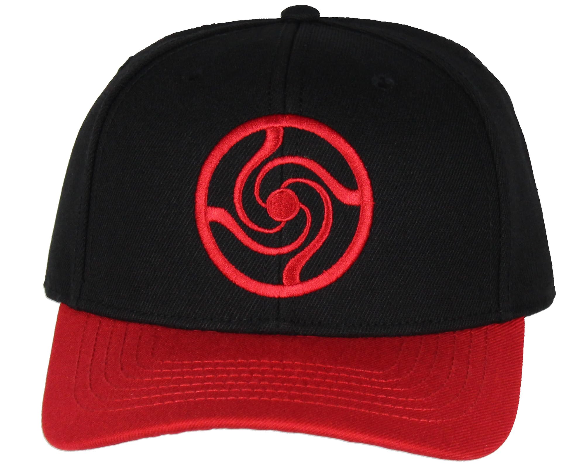 Bioworld Jujutsu Kaisen High School Logo Embroidered Design Adult OSFM Precurved Snapback Hat for Men and Women Black