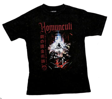 FullMetal Alchemist Brotherhood Mens T-Shirt - Homunculi Kanji Name Stone