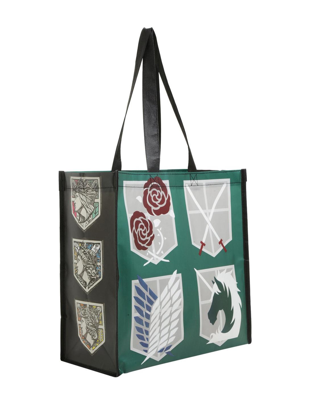 Attack On Titan Military Reusable Tote Bag