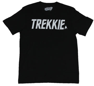 Star Trek Mens T-Shirt -  White Printd Trekkie. Word Image