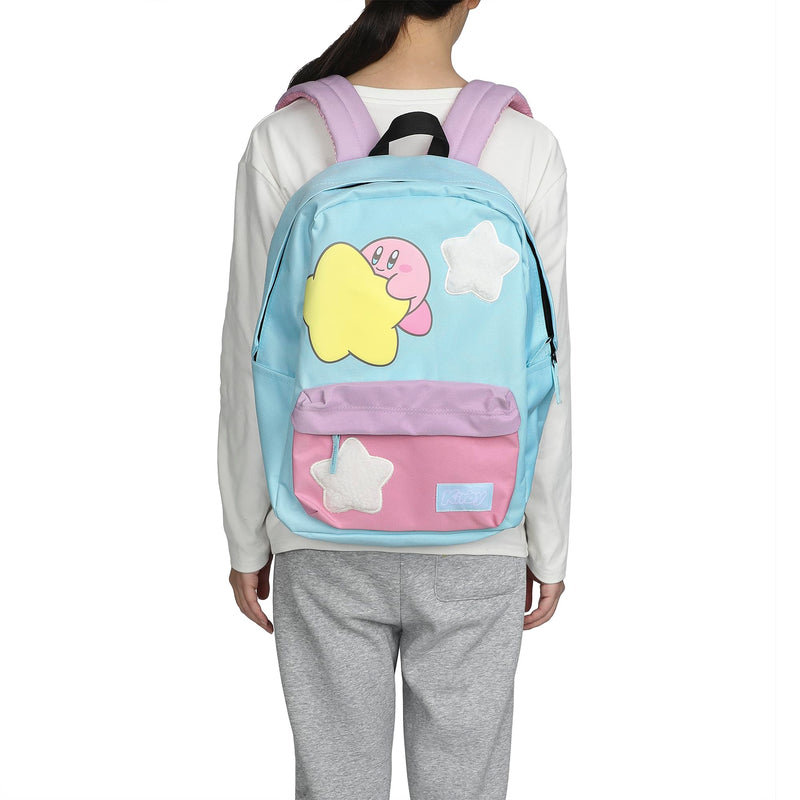 Bioworld Kirby Stars 17" Pink & Blue adult Backpack