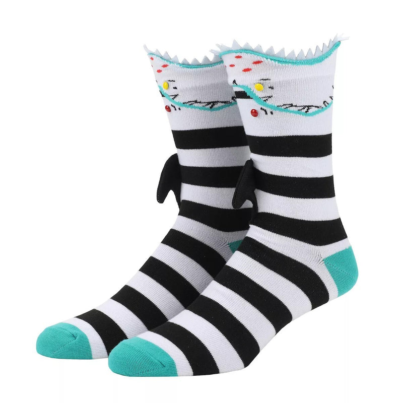 Beetlejuice Sandworms Men's Casual Crew Socks - Inmyparentsbasement.com