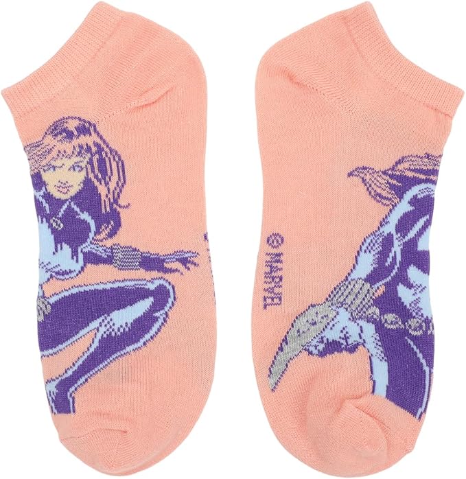 Bioworld Marvel Avengers Superheroes -  Adult-Female Modern 5 Pack Ankle Socks