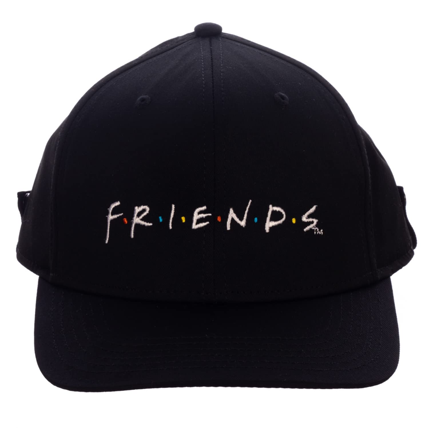 Friends Logo Quote Face Mask and Hat Combo Black