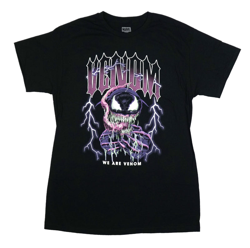 Venom Mens T-Shirt - Metal Style We Are Venom In Lightning