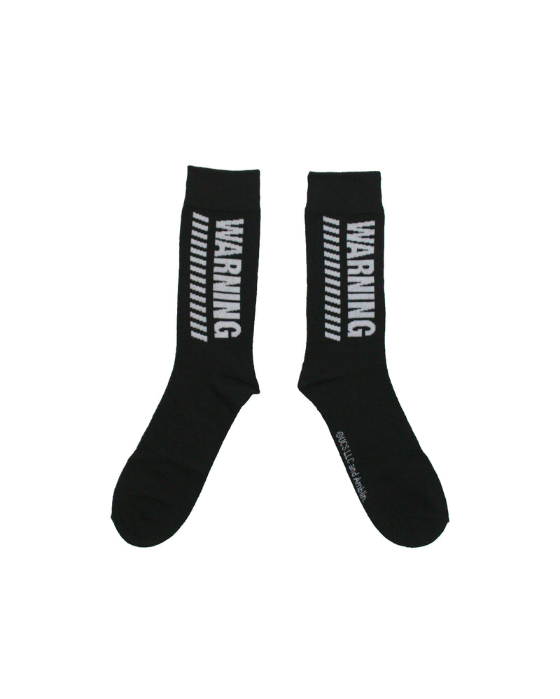Jurassic Park Heavy T-Rex Activity warning Men's crew socks