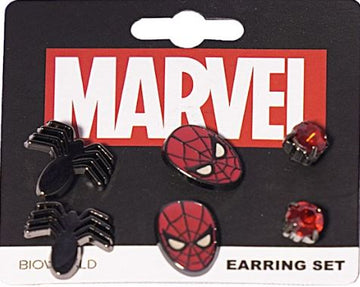 Marvel Spiderman Earrings 3 pack Earring Set
