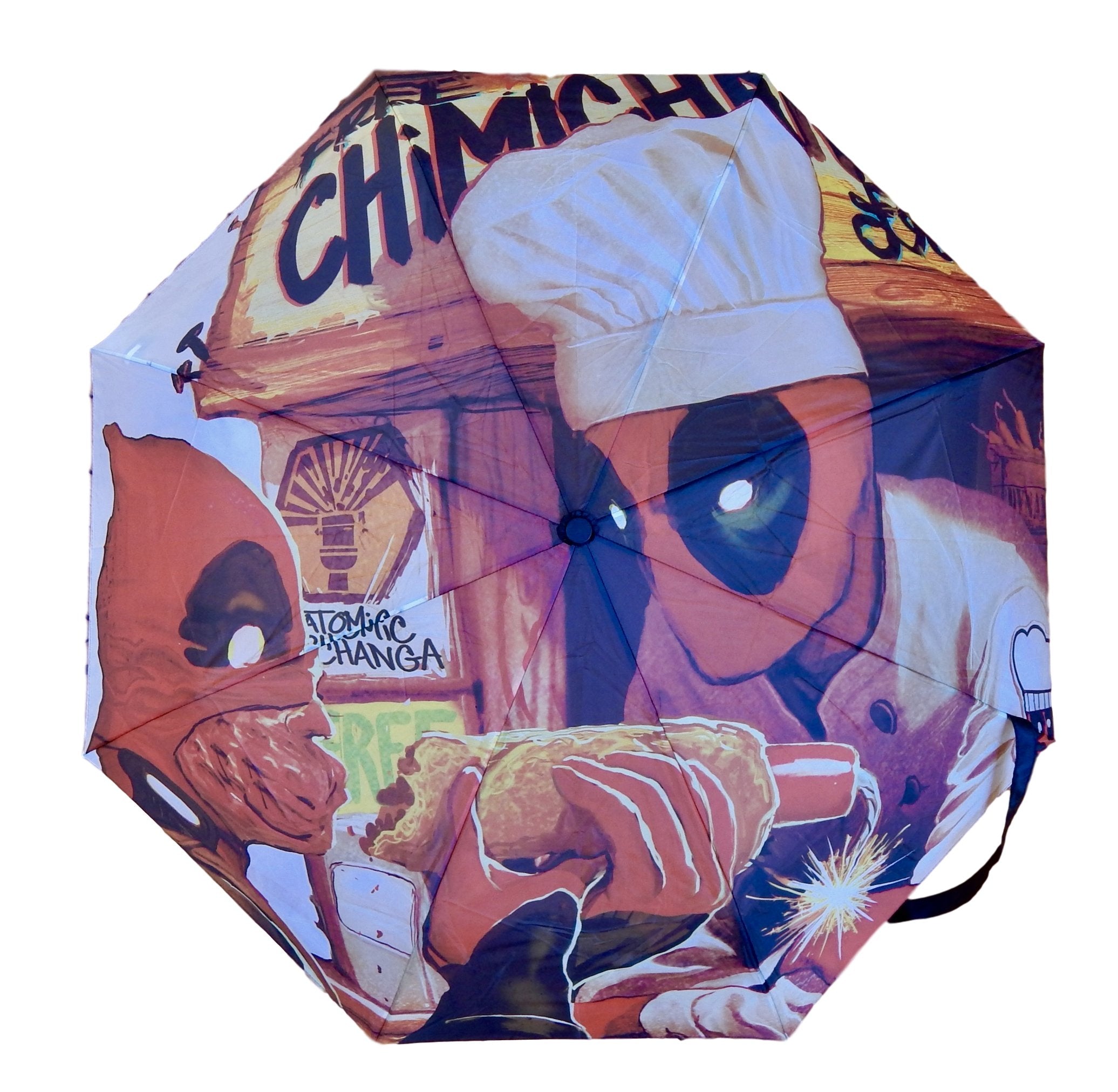 Marvel Deadpool Chimichanga Umbrella with Case