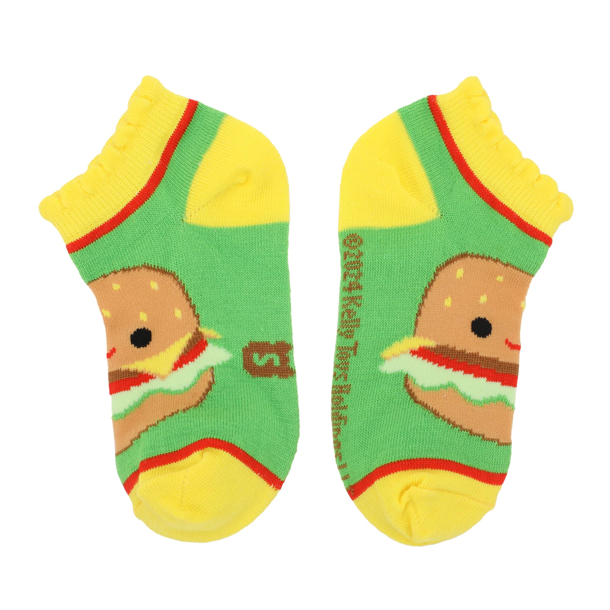 Bioworld Squishmallows Food Character Art Youth 6-Pair Ankle Socks