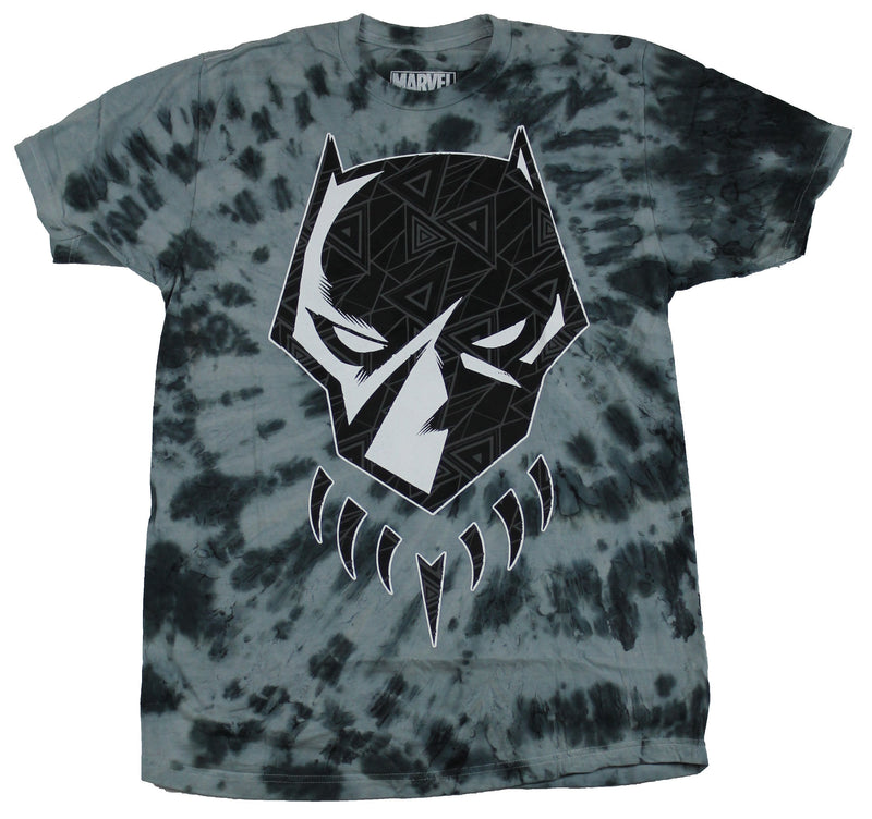 Black Panther Mens T-Shirt - Stylized Geometric Styled Panther Logo Image