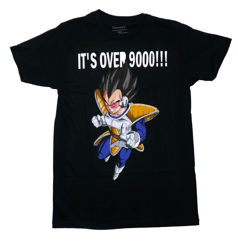 Dragon Ball Z Mens T-Shirt - It's Over 9000!! Vegeta Attack - Inmyparentsbasement.com