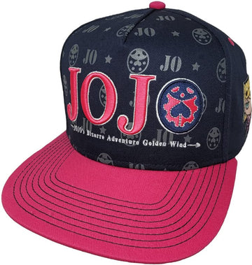 Ripple Junction JoJo's Bizarre Adventure Logo Patch Structured Adjustable Black Dad Hat
