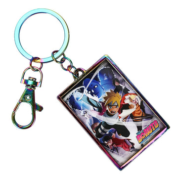 Bioworld Metal Boruto Poster Art Keychain