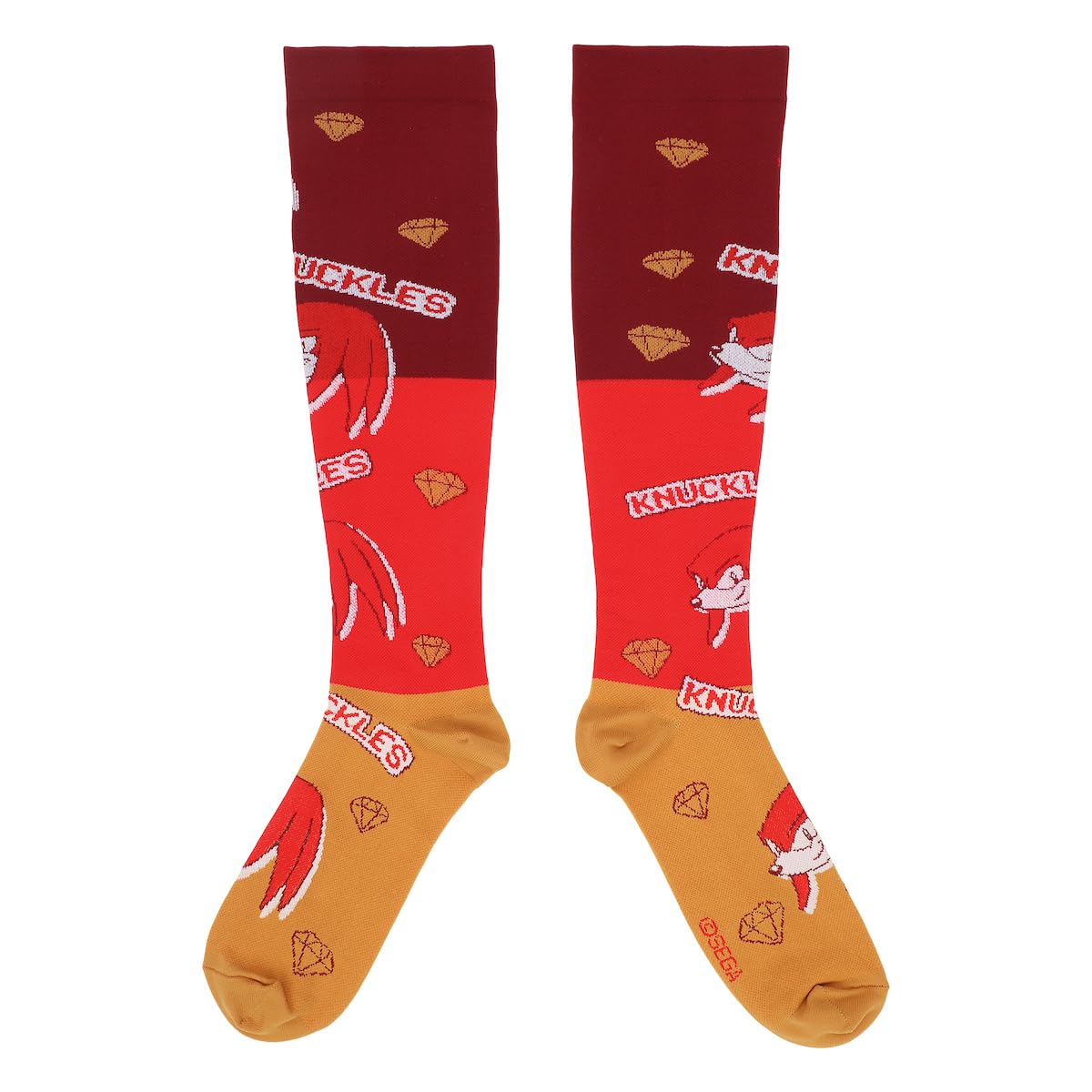 Bioworld Sonic the Hedgehog Sonic and Knuckles Athletic Compression Socks