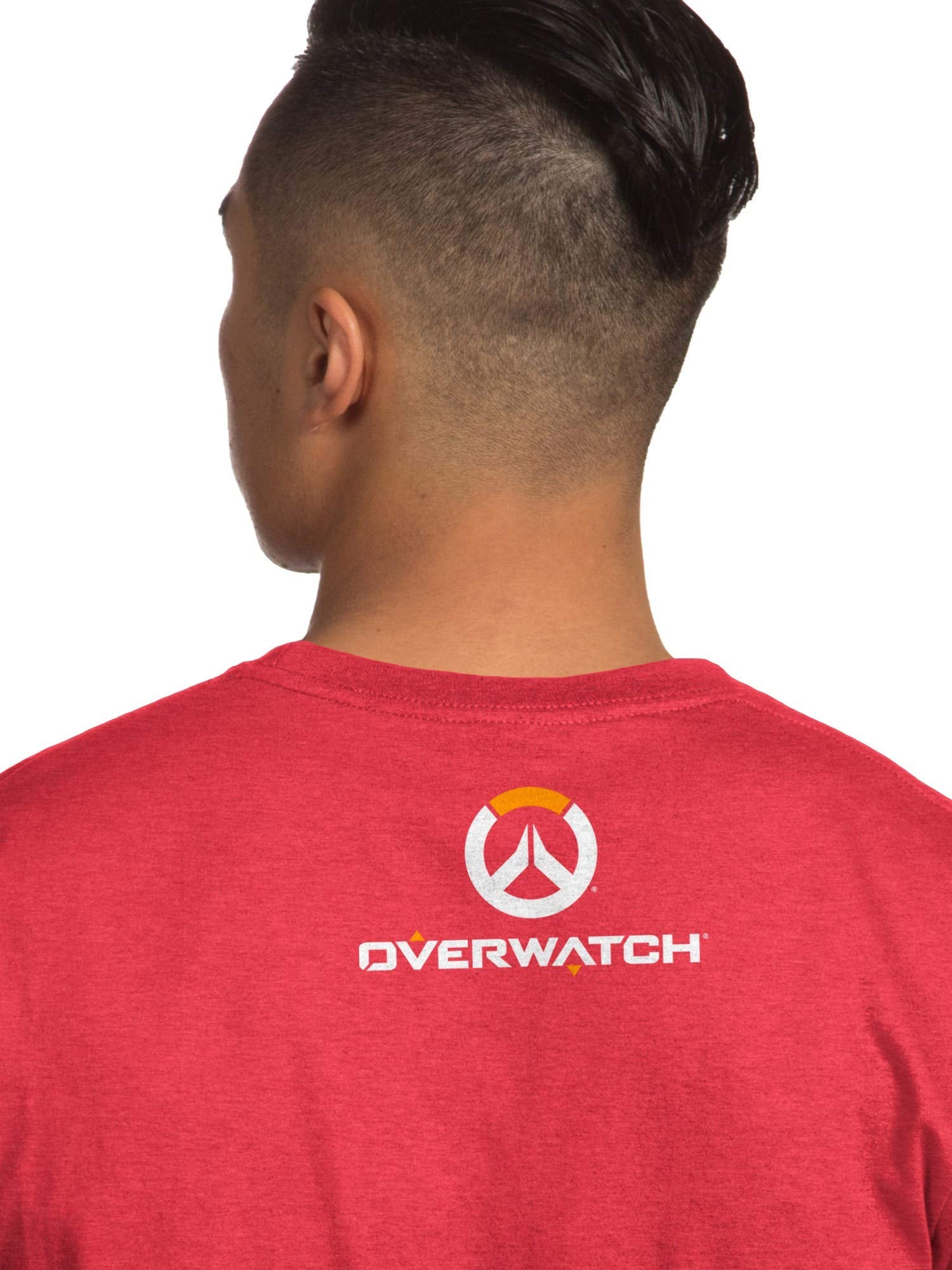 Overwatch Mens T-Shirt - Soldier 76 Vigilante With Logo Image
