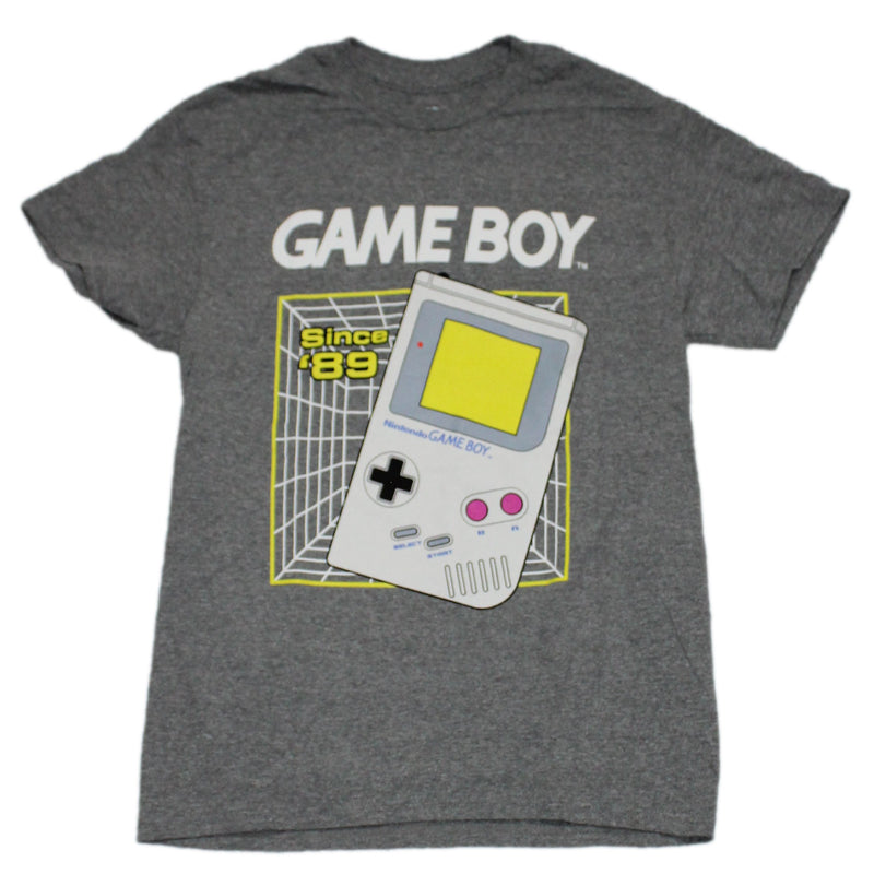Nintendo Gameboy Mens T-Shirt- Since 89 Grid Image - Inmyparentsbasement.com