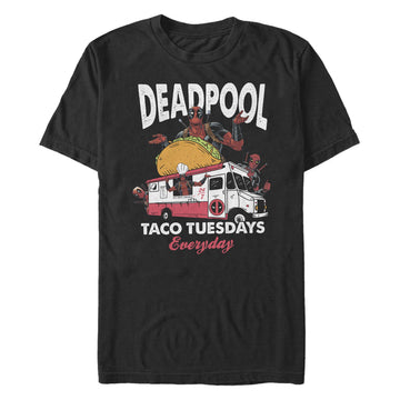 Deadpool Mens T-Shirt - Taco Truck Taco Tuesday Everyday Image