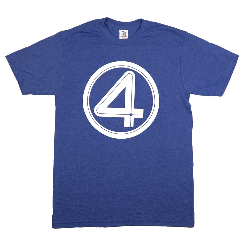 Fantastic Four Mens T-Shirt - Marvel Black  Logo Anniv 49th Blood Drive