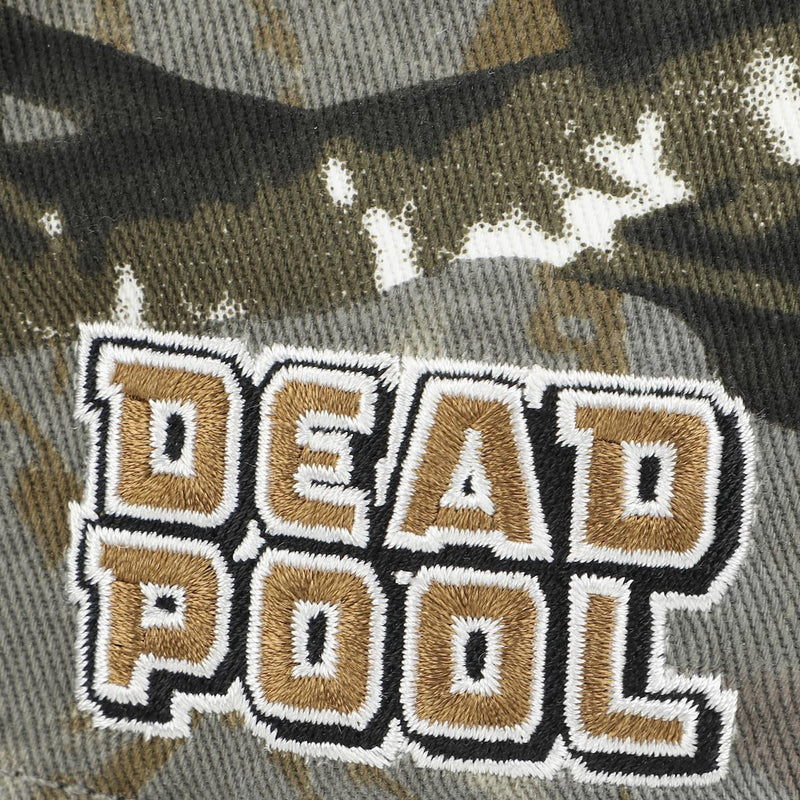 Bioworld Deadpool Embroidered Character Logo Camo Baseball Hat (58cm)