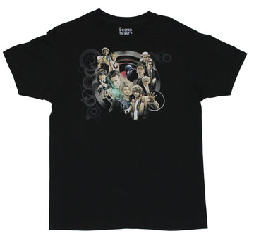 Doctor Who Mens T-Shirt  - All Doctors Through Time Collage