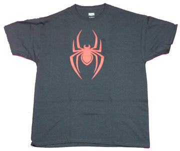 Spider-man  Mens T-Shirt - Plain Red Short Spider Logo