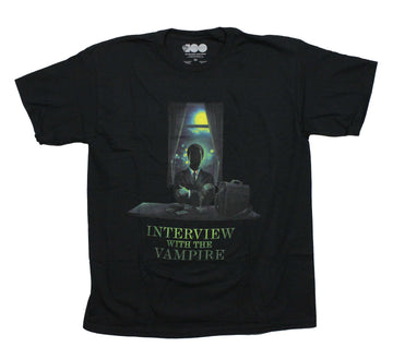 Interview with a Vampire Mens T-Shirt -  Sitting at Desk in the Dark
