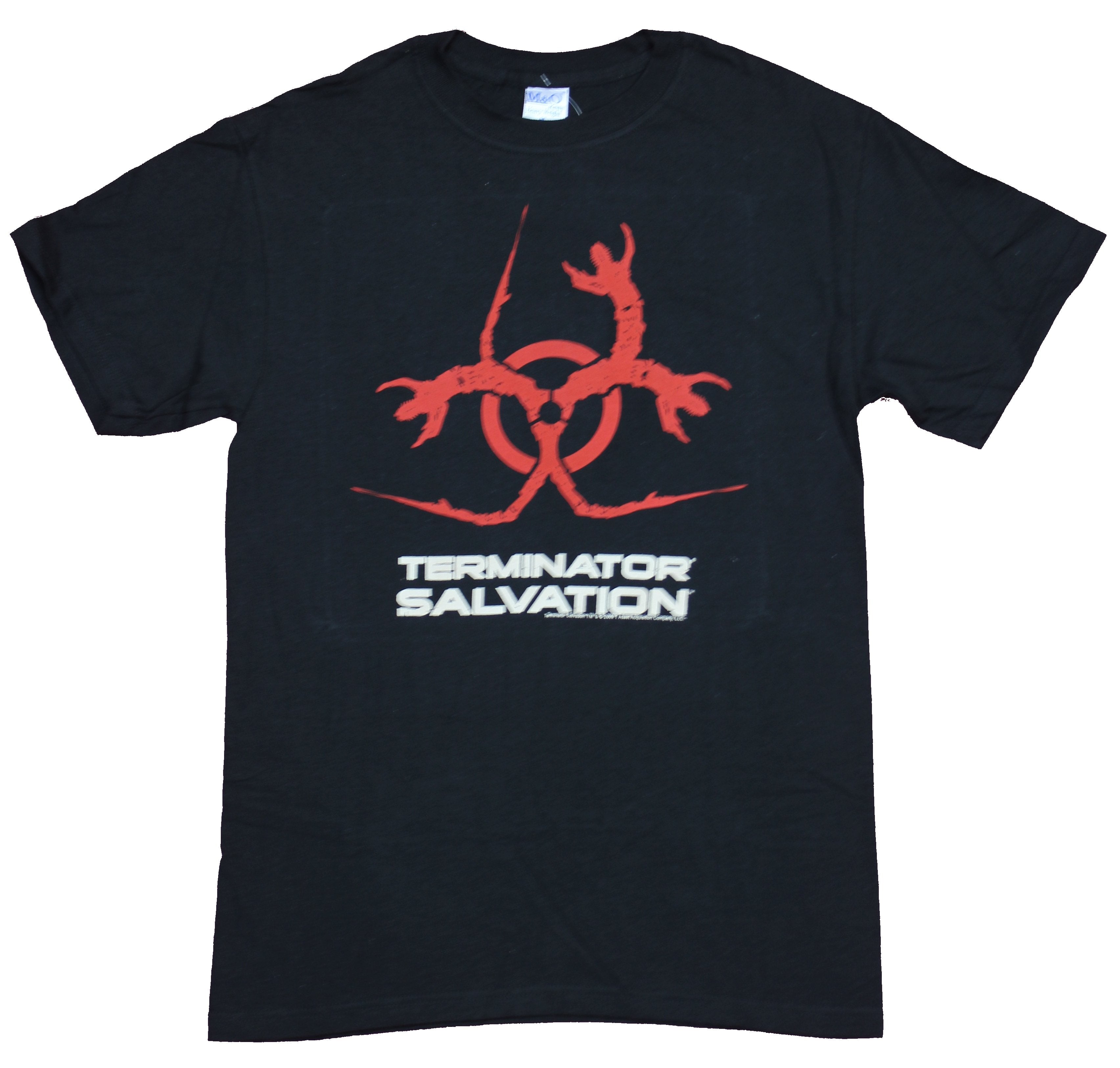 Terminator Salvation Mens T-Shirt ? Bio hazard Style Logo