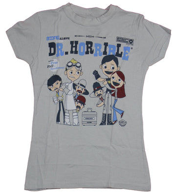 Dr. Horrible Sing A Long Blog Girls Juniors T-Shirt  - Cartoon Group