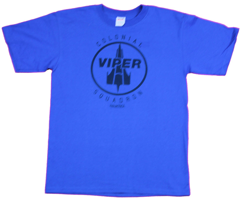 Battlestar Galactica Mens T-Shirt  - Colonial Viper Squadron Logo Image