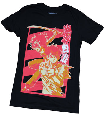 Yu Yu Hakusho Mens T-Shirt - Red Tinted Group