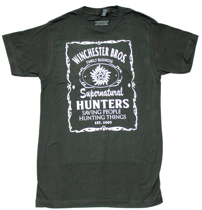 Supernatural Mens T-Shirt -Winchester Brothers Family Business - Inmyparentsbasement.com