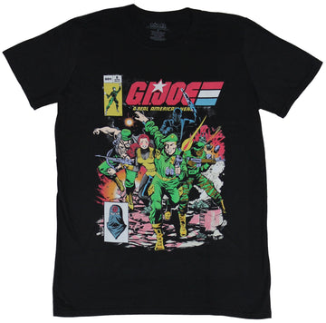 GI Joe G.I. Joe Mens T-Shirt - Charging Group Comic Cover Image