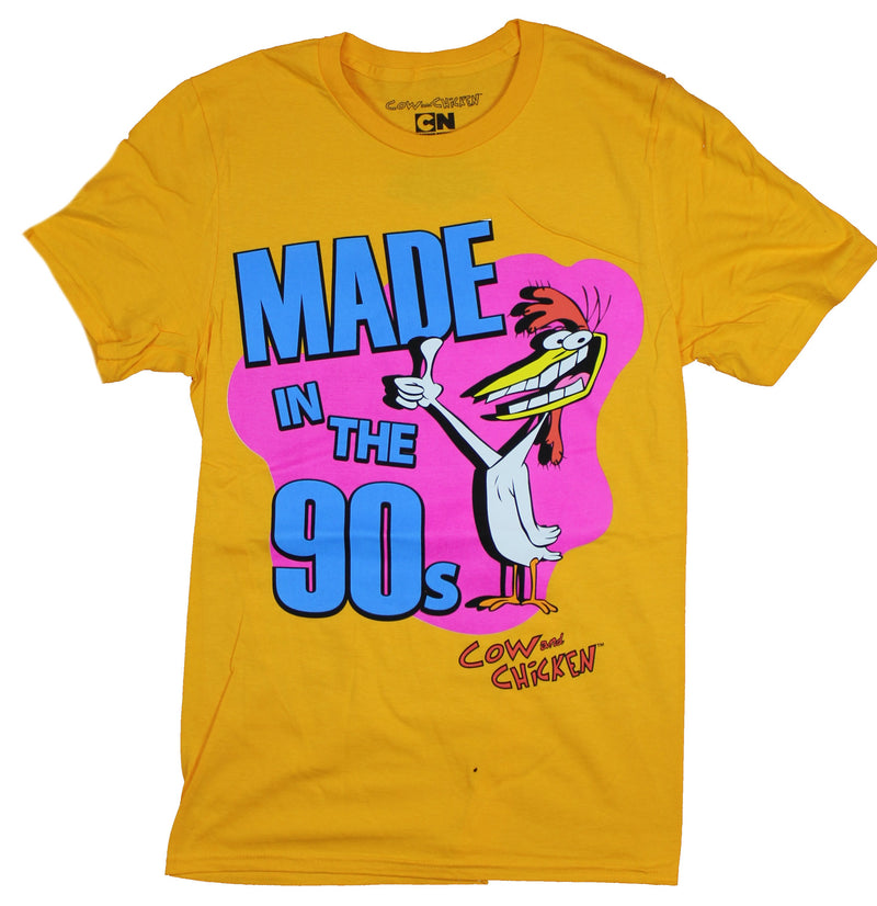 Cow and Chicken Mens T-Shirt - Made in the 90s Thumbs Up