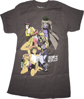 Cowboy Bebop Mens T-Shirt - Distressed Group Image