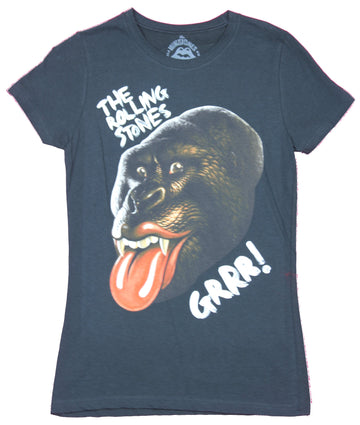 The Rolling Stones Girls Juniors T-Shirt  - Gorilla Grr! Image