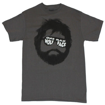 Hangover Mens T-Shirt -  "One Man Wolf Pack" Face Image