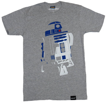 Star Wars Mens T-Shirt -  Stylized R2D2 in Shadow Image
